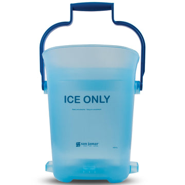 Ice Bucket, Light Duty, 6 Gallon, Dual-Grip Handles, Blue