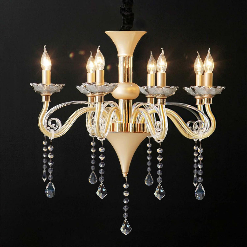 20 Pcs Crystal Prisms Hanging Assortment, Clear Teardrop & Icicle Chandelier Replacement Parts with Hooks