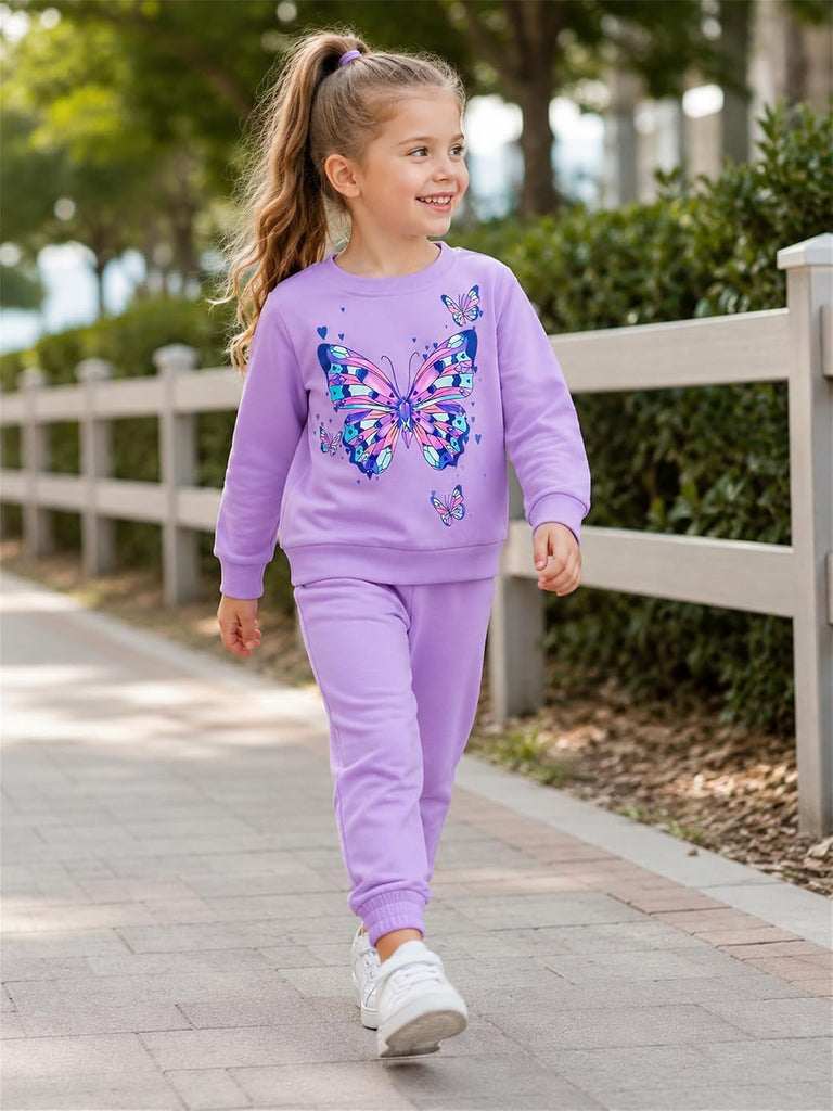 Little Girls Clothes Set Sweatshirts Top & Leggings 2pcs Fall Winter Outfit