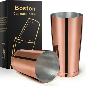 Stainless Steel Boston Shaker - 2-piece 18oz & 28oz Professional Bartender Cocktail Shaker Bartender Shaker Kit - Set of 2