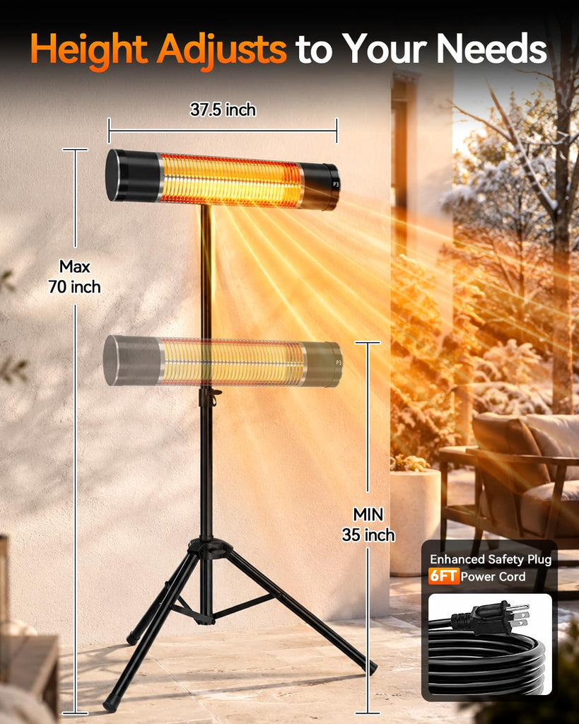 Electric Infrared Patio Heater, Outdoor Patio Heater