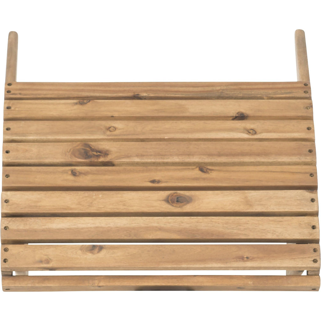 Dcor Adirondack Woodstock Ottoman, Teak Stain, Acorn, 21.6"W x 21.06"D x 13.7"H
