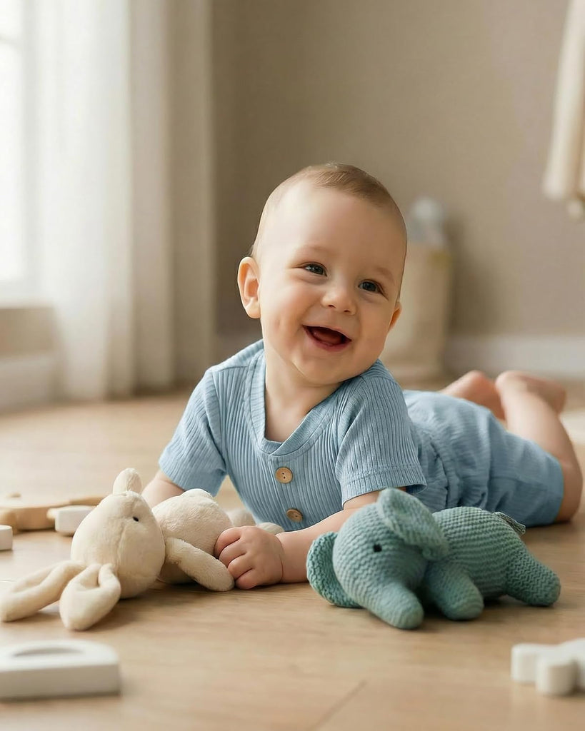 Newborn Boy Clothes Baby Boy Outfits Set Baby Boy Summer Clothes Soft Cotton Short Sleeve Top and Shorts