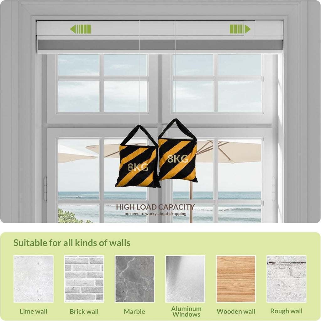 No Drill Cellular Shades, Blackout White, | Top Down Bottom Up Honeycomb Shades Blackout Blinds for Indoor Windows