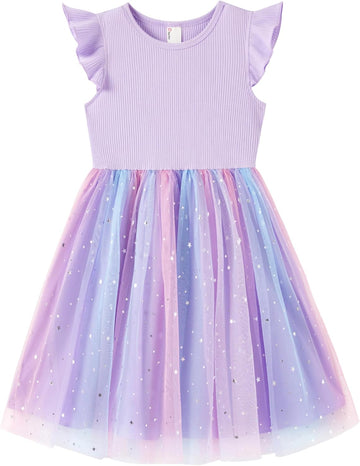 Girls Tulle Tutu Party Birthday Princess Formal Fancy Princess Dress