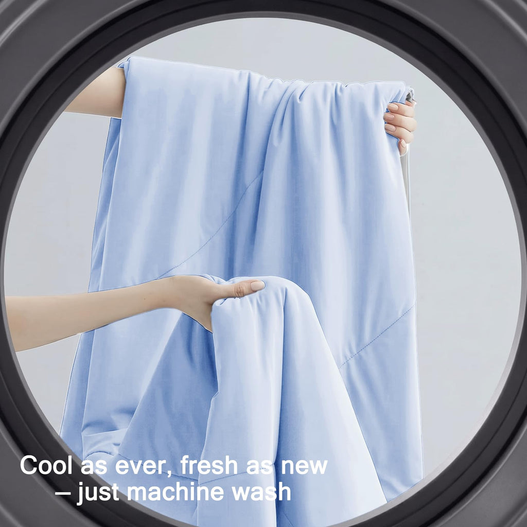 Cooling Comforter King Size for Hot Sleepers & Night Sweats, Luxury Lightweight Cooling Blanket, Soft Dual-Sided