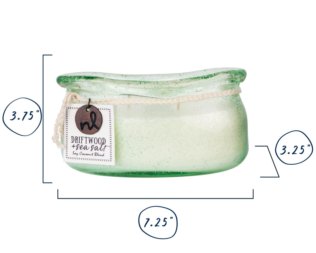 Windward 2 Wick Candle - Driftwood & Sea Salt - 52663