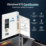 18Kw 240V Electric Tankless Water Heater, On-Demand Instant Hot Water, LED Temperature Display