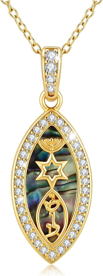 Hanukkah Necklace 925 Sterling Silver Jewish Jewelry Gifts