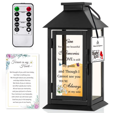 Memorial Gifts Memorial Lantern for Loss of Son in Memory of Son Bereavement Gifts Loss of Son Sympathy Gift for Son