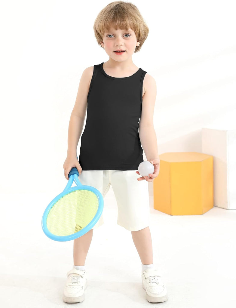 6 Pack Toddler Tank Top Kids Undershirts Soft Undershirt for Boys and Girls
