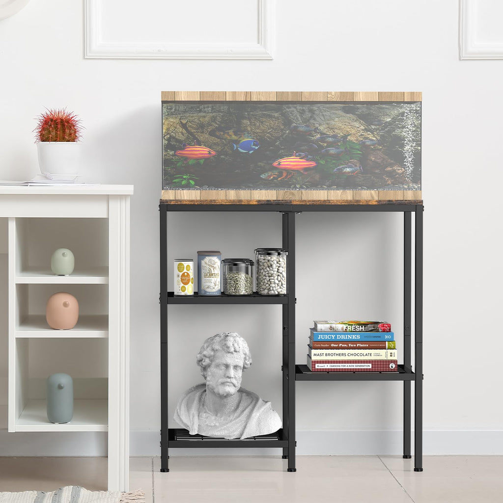 20 Gallon Fish Tank Stand, Heavy Duty Metal Aquarium Stand