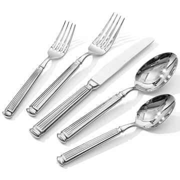 60-Piece Silverware Set, 18/10 Stainless Steel Flatware Set