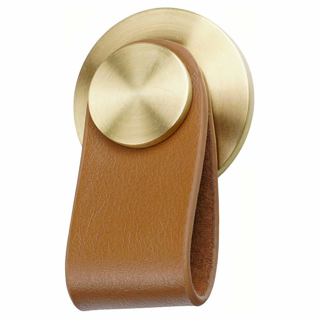 6pcs New Leather Pulls -Leather Cabinet Pulls - Leather Drawer Pull for Wardrobe, Kitchen, Bathroom - Heavy-Duty