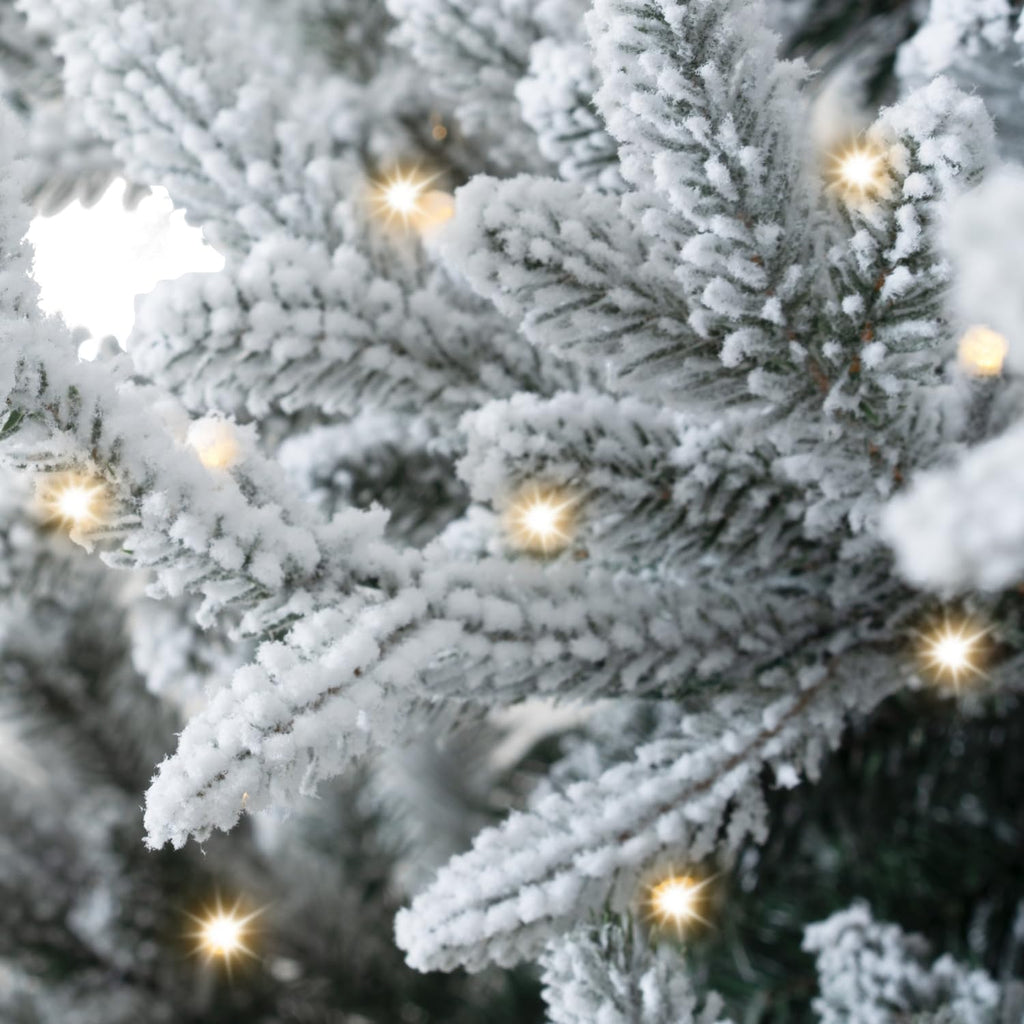 Frosted Christmas Tree with Lights