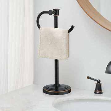 Stand Hand Towel Holder, Countertop Towel Bar, Oil Rubbed Bronze