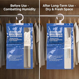 Dehumidifier Bags Hanging Moisture Absorbers - 4 Packs Dehumidifiers for Home Closet Bathroom Basement