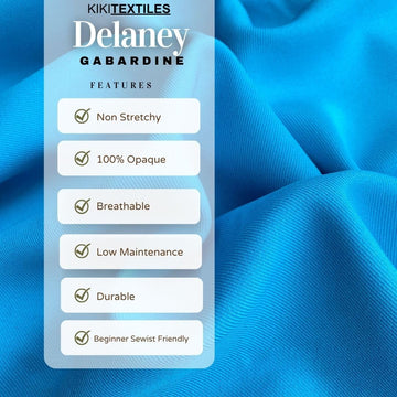 Gabardine Fabric Delight - Premium Fabric by The Yard for Suits, Overcoats, Dresses, Blazers, and More! Versatile