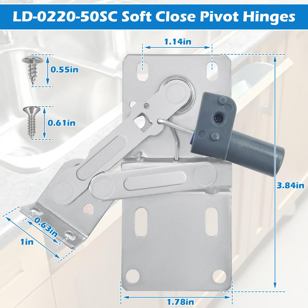 Soft Close Pivot Hinges Self Closing Cabinet Door Hinge