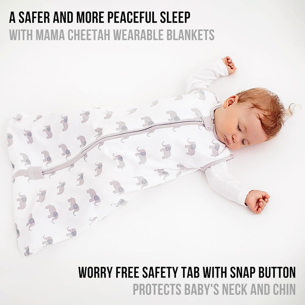 Organic Cotton Baby Wearable Blanket 1.0 TOG Sleep Sack Pack