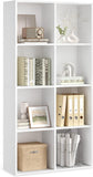 Bookshelf, Bookcase, Cube Shelf with 8 Compartments, 9.4 x 25.8 x 51 Inches, Storage Shelf
