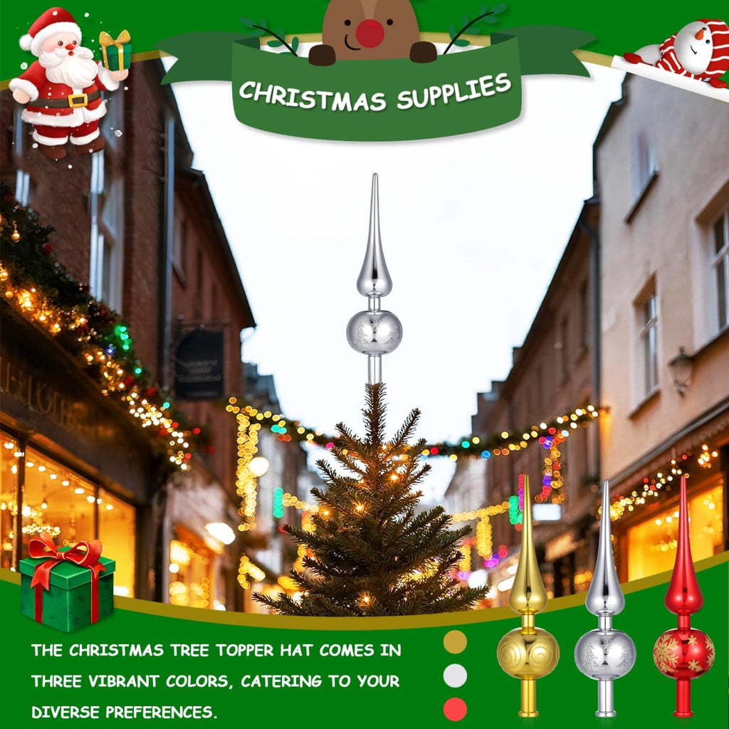 3pcs Christmas Tree Topper, for Xmas Party Decorations