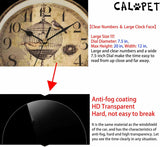 Retro Rust Wall Clock 20th Century 8" Non Ticking Large Iron Antique Hanging Clocks Double Sided Vintage Two Faces