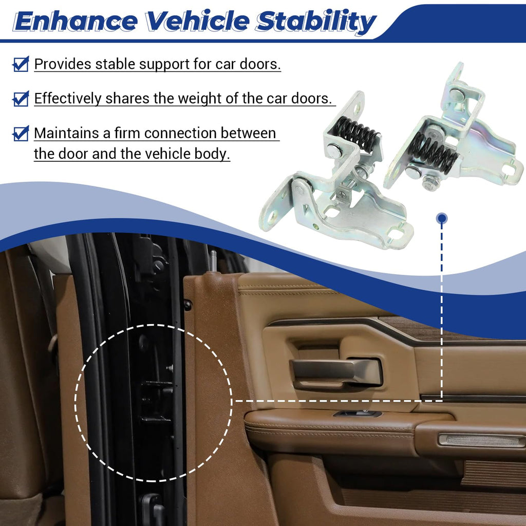 Door Hinge Assembly Front Driver and Passenger Lower Side Fit for Dodge Ram 1500 2009-2018, 2500 3500 2010-2024, 1500