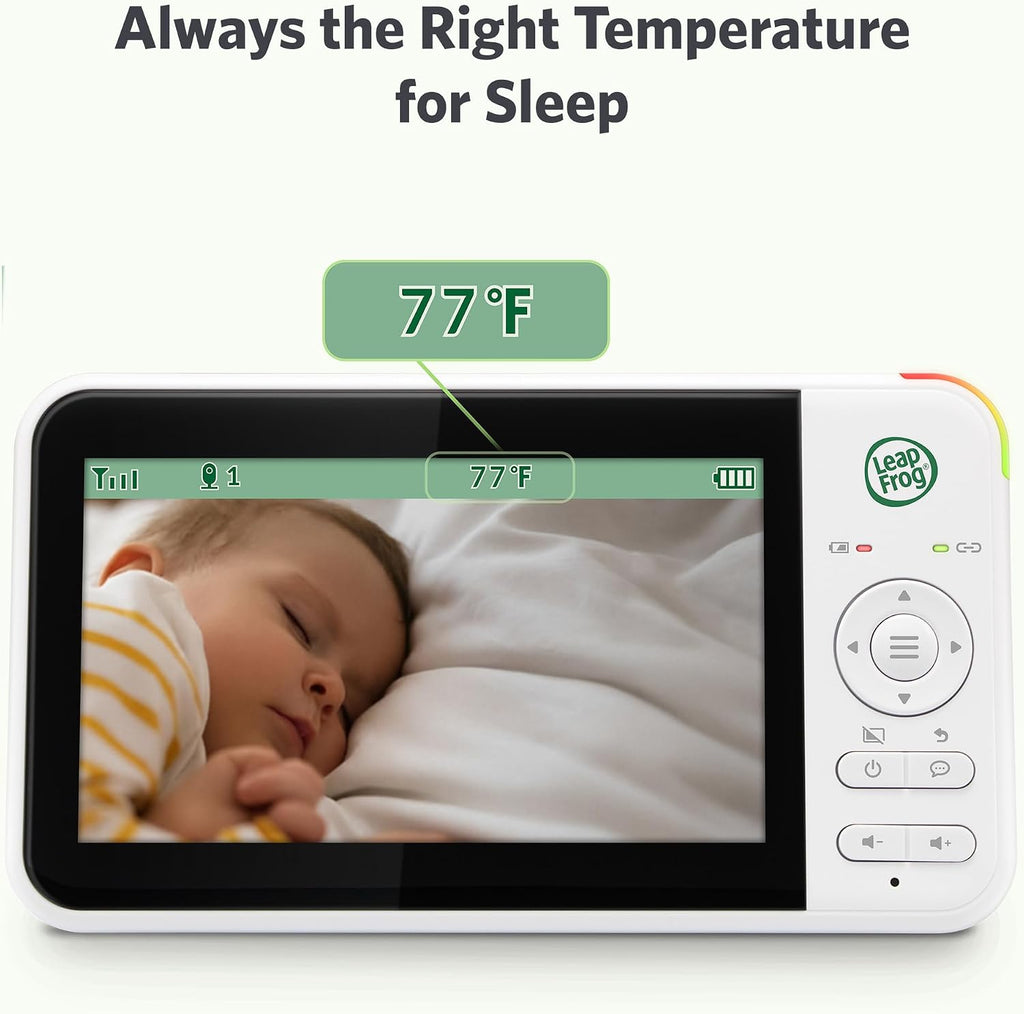 No WiFi Baby Monitor Camera and Audio LeapView 360, 5" Screen