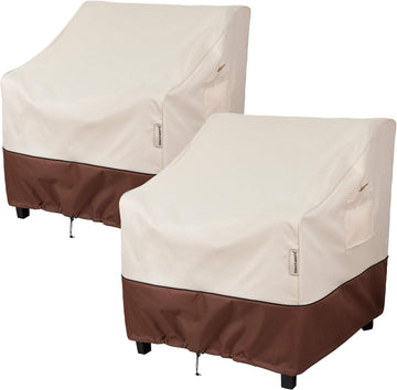 Patio Furniture Chair Cover Waterproof,32"W x 37"D x 36"H, 2Pack | Outdoor Furniture Covers,Heavy Duty, 600D Oxford
