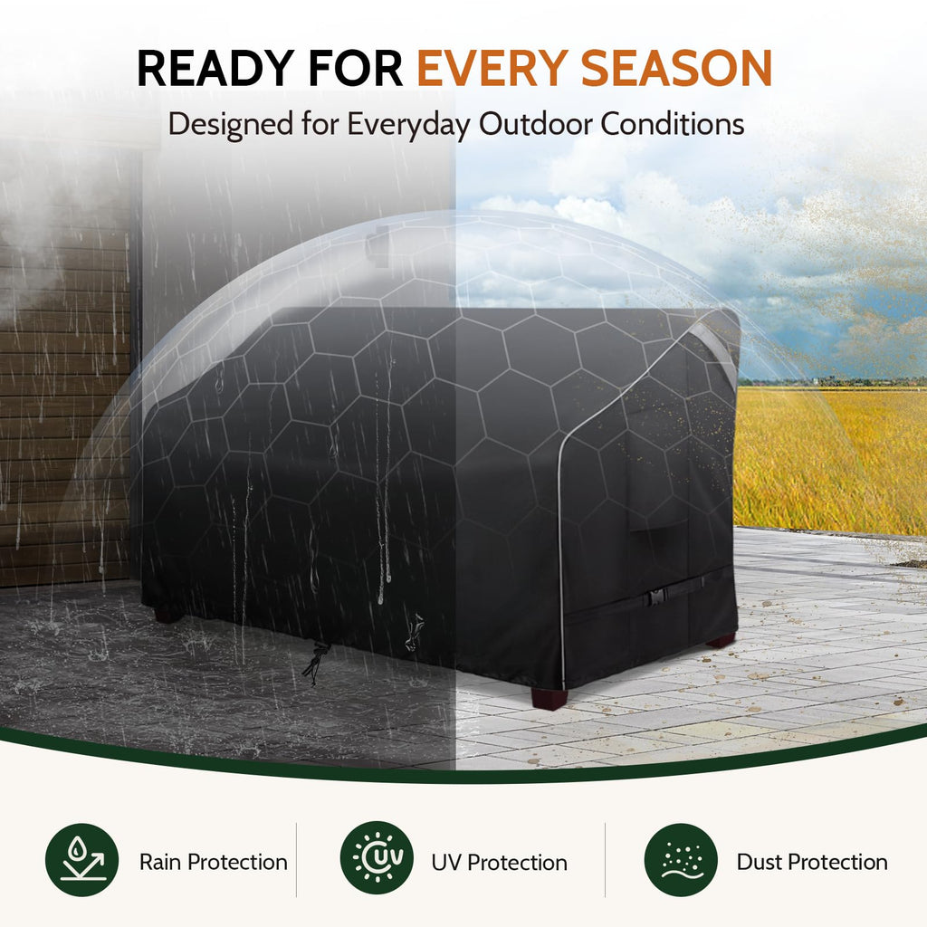 Outdoor Furniture Patio Sofa Cover Waterproof, 80"W x 33"D x 32"H