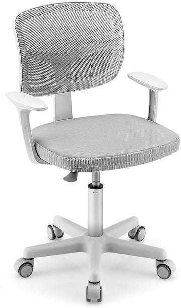 Kids Desk Chair, Height Adjustable Children Study Chair, Swivel Mesh Task Student Chair, Universal Casters, Child