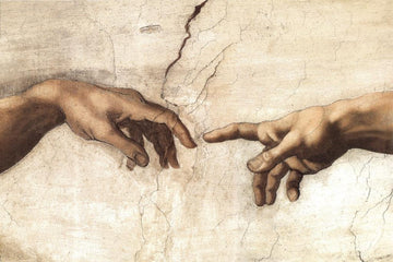Laminated The Creation Of Adam Poster Michelangelo Prints Sistine Chapel Poster Dry Erase Wall Art 24x36