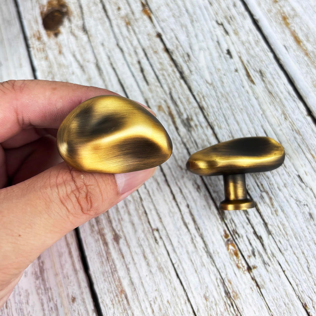 Brushed Bronze Cabinet Knob Kitchen Drawer Pull Knobs Zinc Hardware Handle