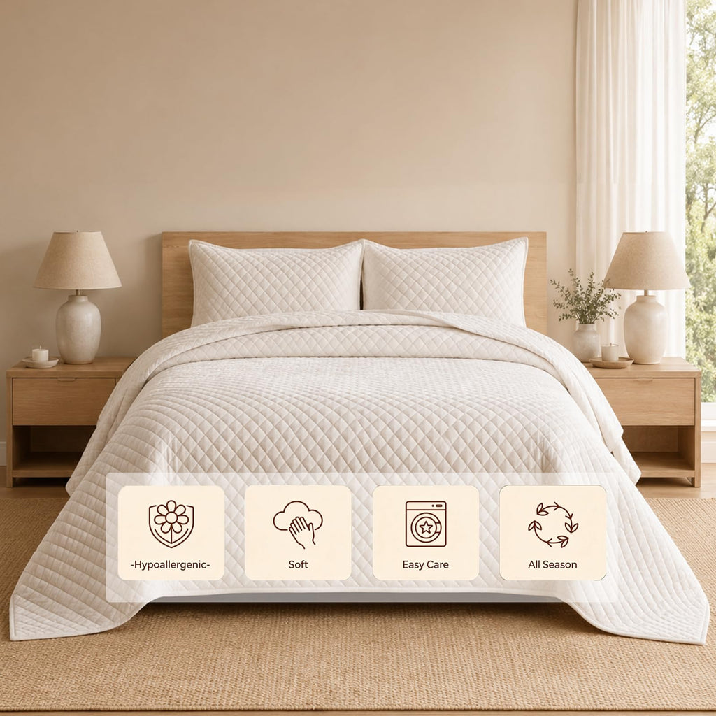 Velvet Oversized King Quilt Set - 120"x128"