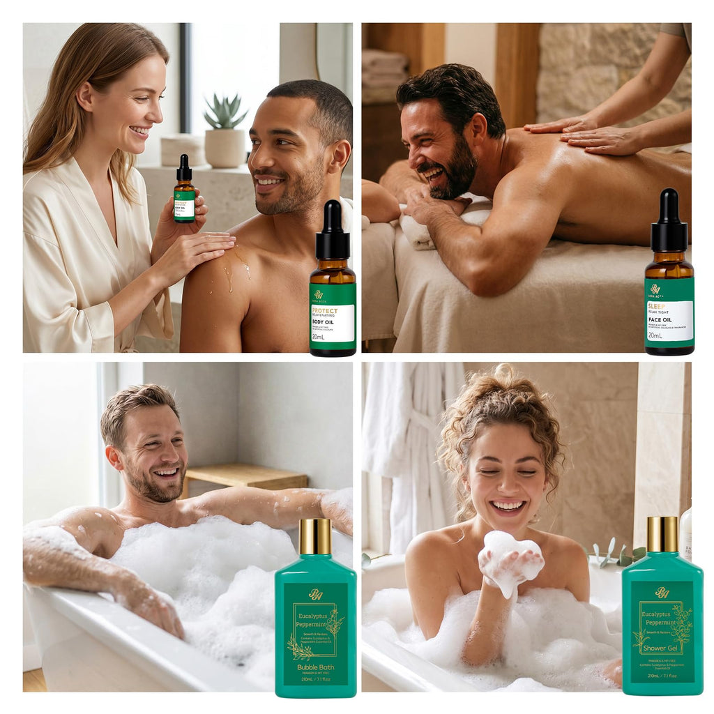 Gifts for Women & Men, 35Pcs Eucalyptus Home Spa Gift Basket, Get Well Soon