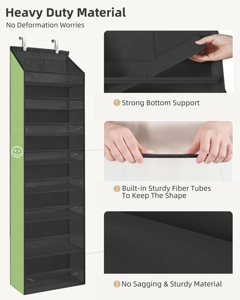 Over Door Organizer Hanging Shelves Large Clear Deep Pockets