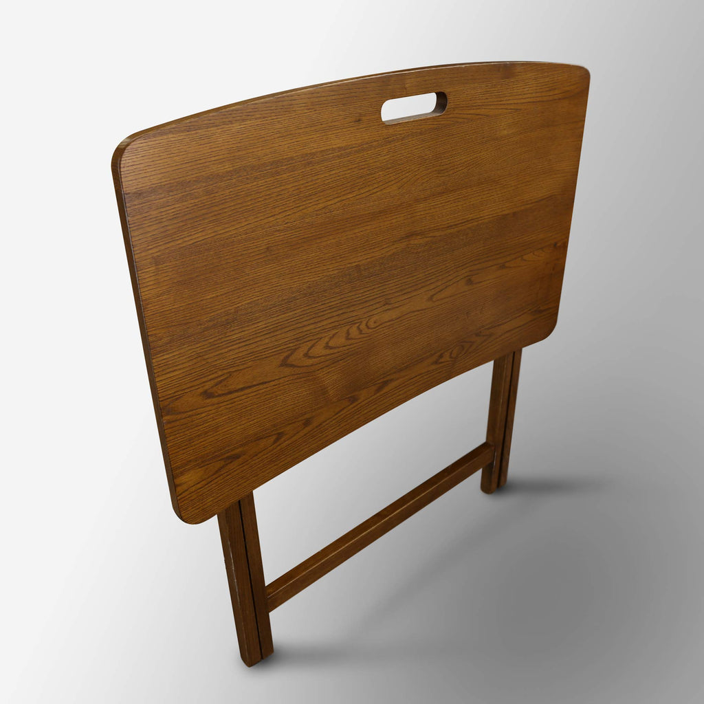 Presto Products Company Arizona Folding Table with Solid Red Oak, Warm Brown