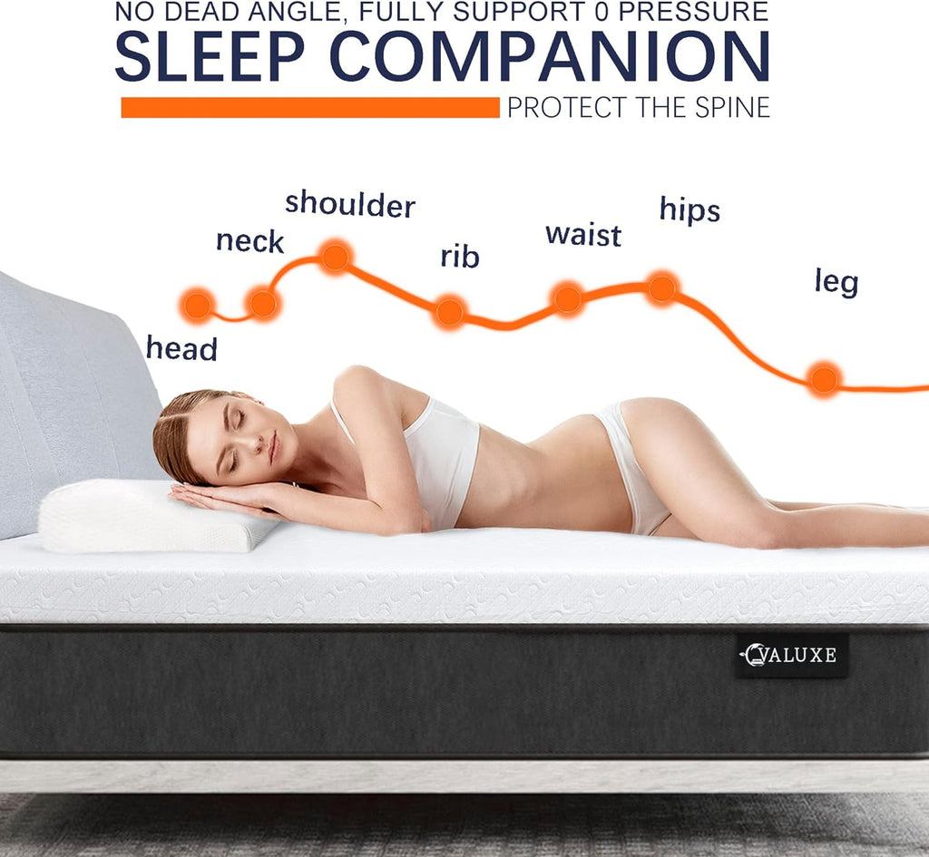 3 Inch Gel Memory Foam Mattress Topper Queen Size High Density Cooling Pad Pressure Relief Bed Topper (with Removable