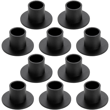 Set of 10 Taper Candle Holders, Iron Black Candlestick Holders Bulk, Table Centerpiece Candlestick Holder Bulk, Matte
