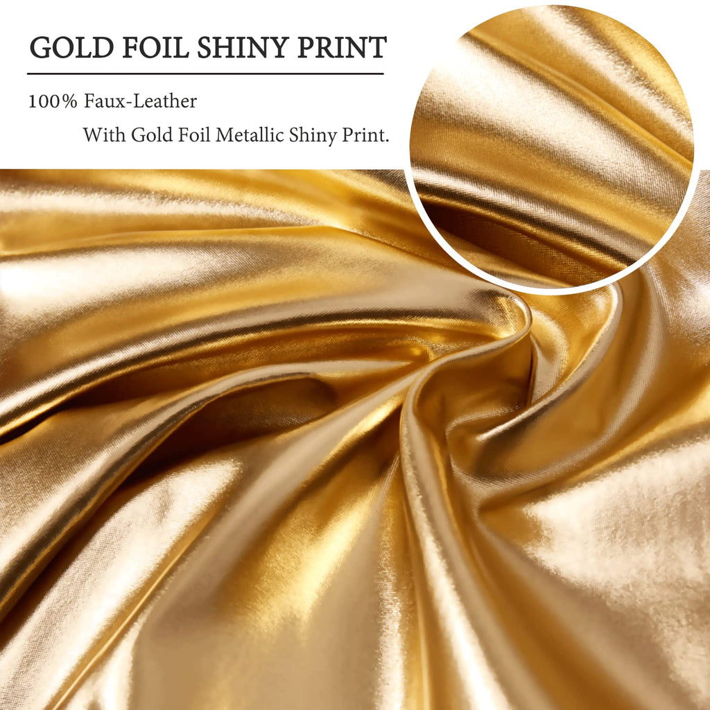 Decorative Pillow, Gold Pillow Covers 18x18, Decorative Throw Pillow Covers Modern Metallic Shiny Cushion Cover, Throw