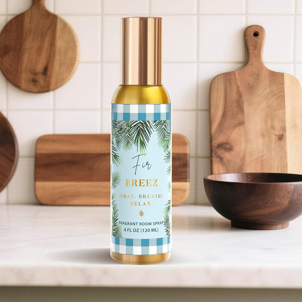 Room Spray, Bright Vanilla, Cinnamon Apple, Fir Breeze, Each 4 fl oz - Set of 3