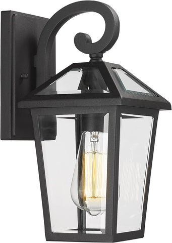 Outdoor Light Fixtures Wall Mount, Waterproof Exterior Wall Lanterns with Glass, Outside Wall Sconces