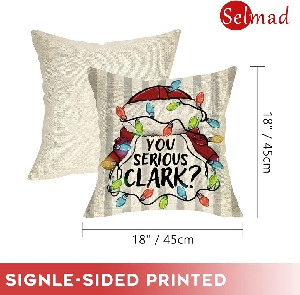 Christmas Vacation Throw Pillow Cover - Set of 4