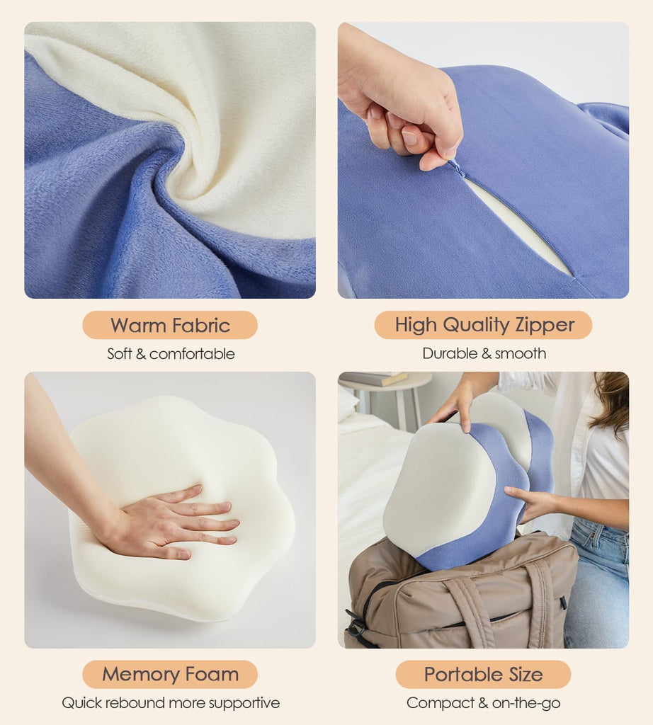 Memory Foam Pregnancy Pillow Maternity Wedge Pillow for Side Sleeper