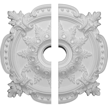 28 3/8"OD x 3 3/4"ID x 1 5/8"P Benson Classic Ceiling Medallion, Fits Canopies up to 6-1/2", 2 Piece