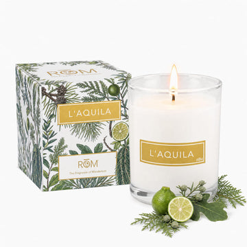 L'Aquila Fig and Bergamot Candle, Plant-Based Wax, 9oz