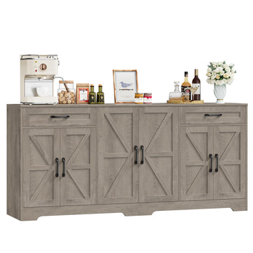 71" Large Sideboard Buffet Cabinet with Storage