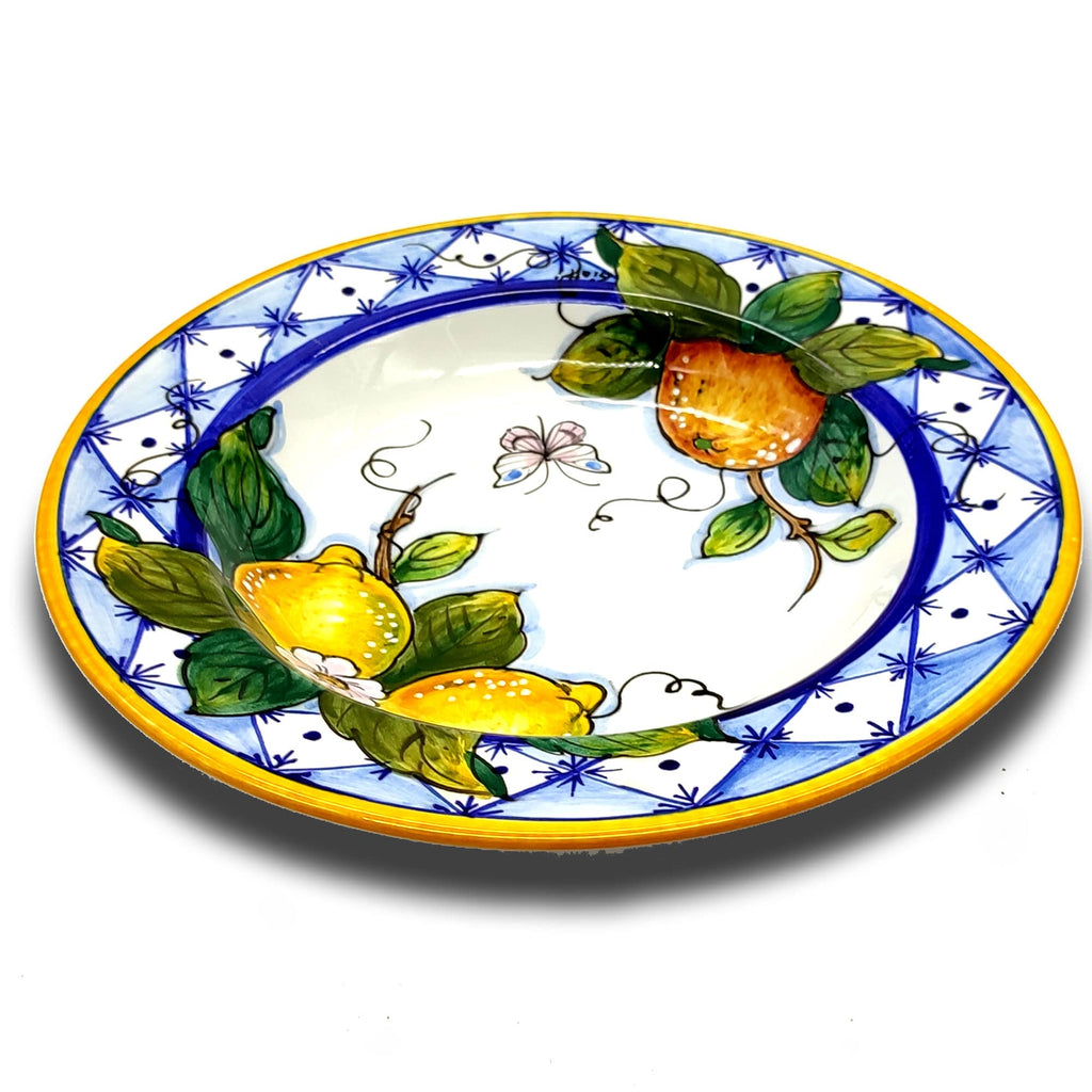 Italian Ceramic Dinnerware Set, Hand Painted, Service of 4 pieces