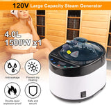 4L Large Capacity Home Sauna Steamer, Portable Steam Generator with Protection for Home Spa